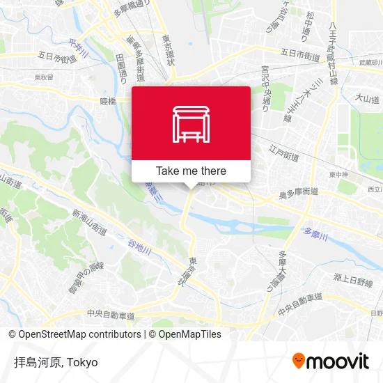 拝島河原 map