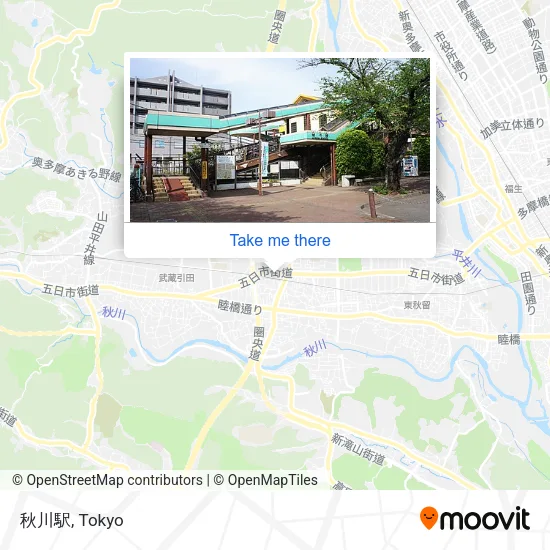 秋川駅 map