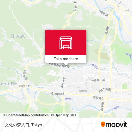 文化の森入口 map