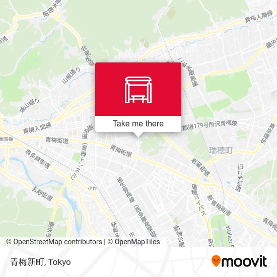 青梅新町 map