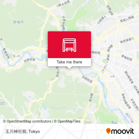 玉川神社前 map