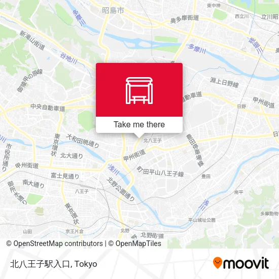 North Hachioji Station Entrance map