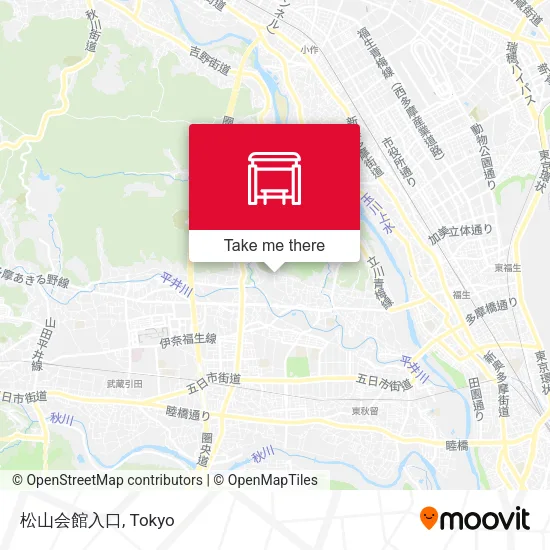 松山会館入口 map