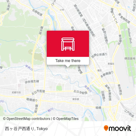 西ヶ谷戸西通り map