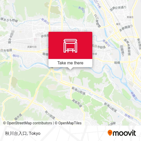 Akikawa-dai Entrance map