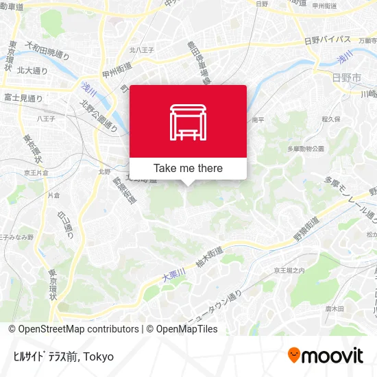 Hillside Terrace Front map
