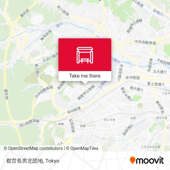 都営長房北団地 map
