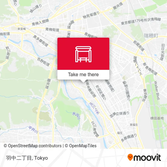 Hane-naka 2-chome map