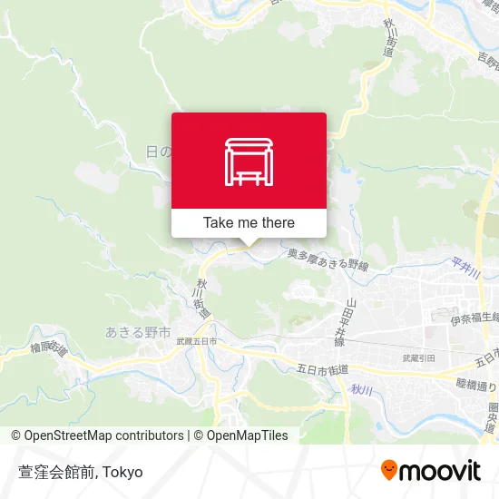 萱窪会館前 map