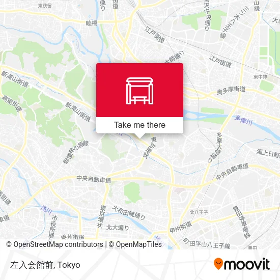 左入会館前 map