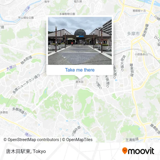 Karakida Station East map