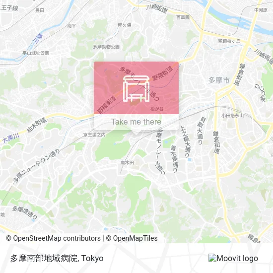 多摩南部地域病院 map