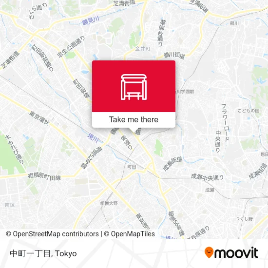 Nakamachi 1-chome map