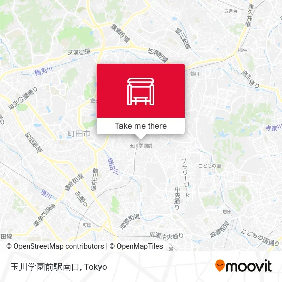 Tamagawagakuen-mae Station South Exit map