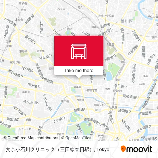 文京小石川クリニック（三田線春日駅） map