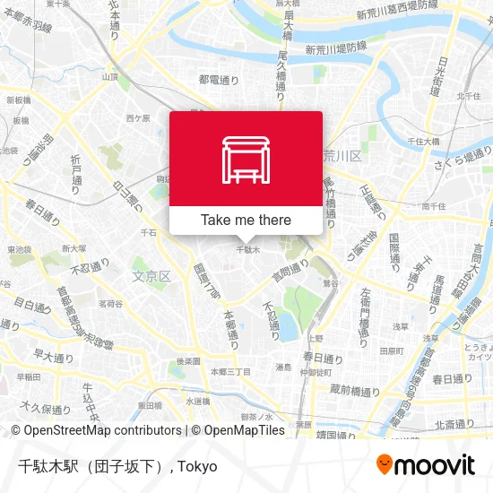 千駄木駅（団子坂下） map