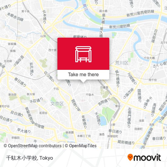 千駄木小学校 map