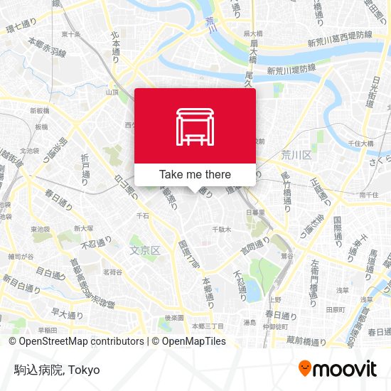 駒込病院 map