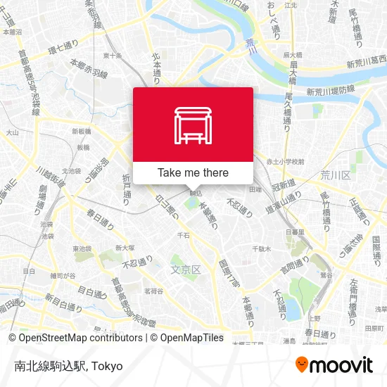 南北線駒込駅 map