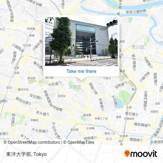 Toyo University Front map