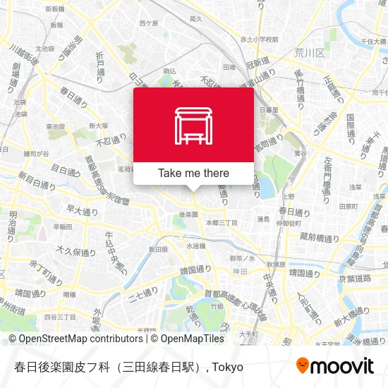 春日後楽園皮フ科（三田線春日駅） map