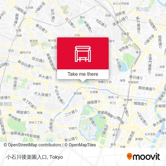 小石川後楽園入口 map