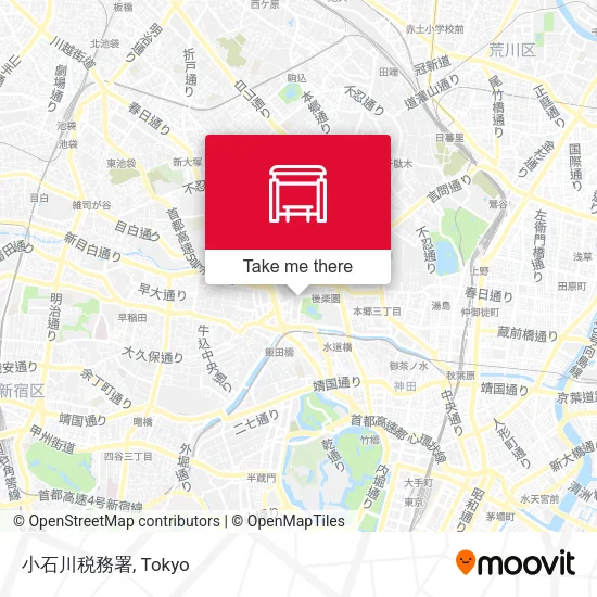 Koishikawa Tax Office map