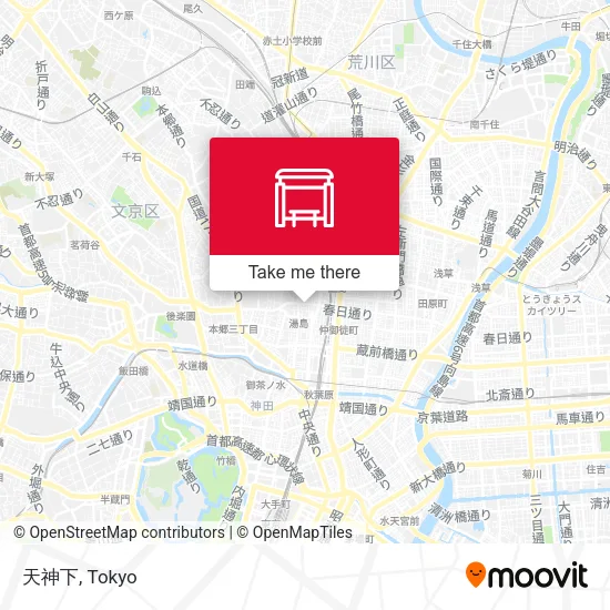 天神下 map