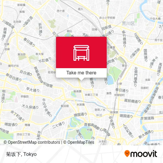 菊坂下 map