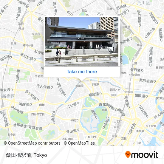 Iidabashi Station Front map