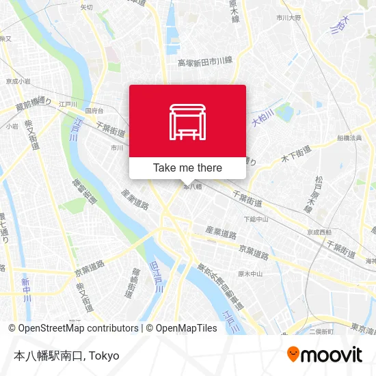 本八幡駅南口 map