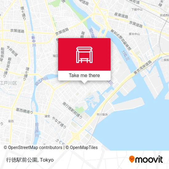 Gyotoku Station Front Park map