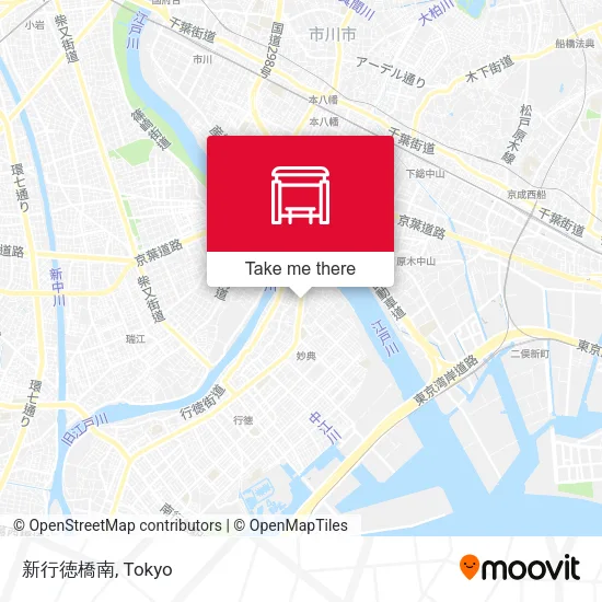 Shin-Gyotoku Bridge South map