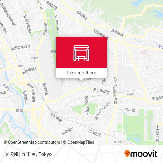 Nishi Suna Town 5-Chome map