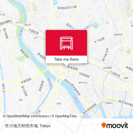 市川地方卸売市場 map