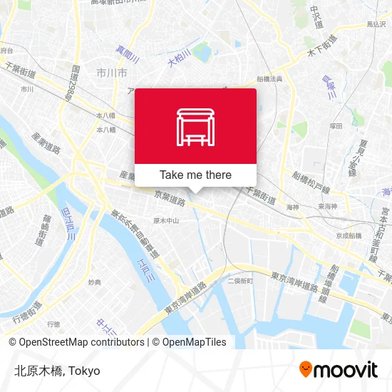 Kitaharagi Bridge map