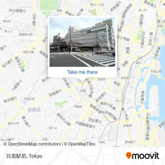 Meguro Station Front map
