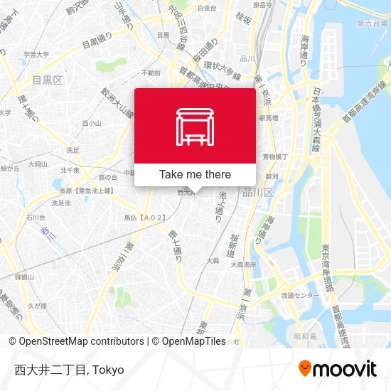 西大井二丁目 map
