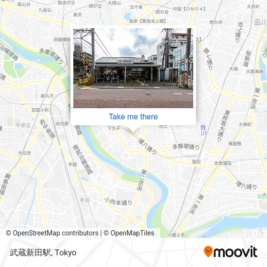 武蔵新田駅 map