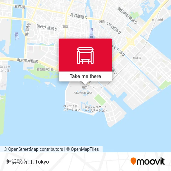 舞浜駅南口 map