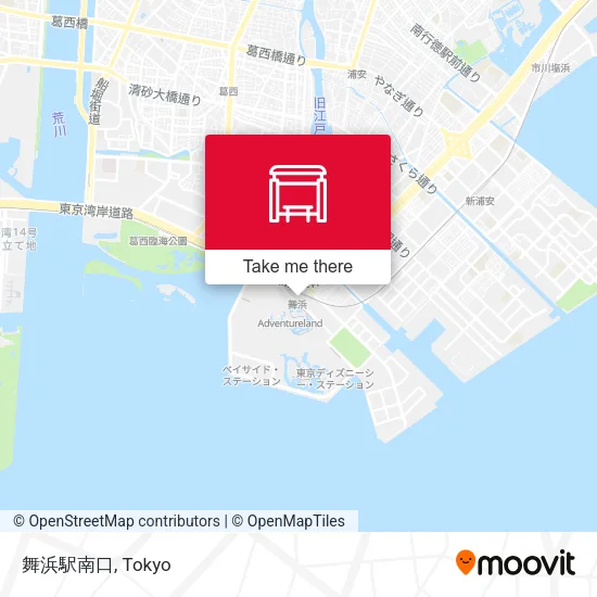 舞浜駅南口 map