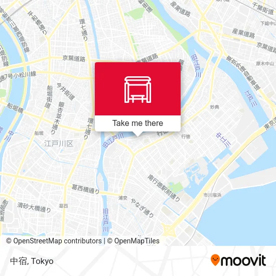 中宿 map