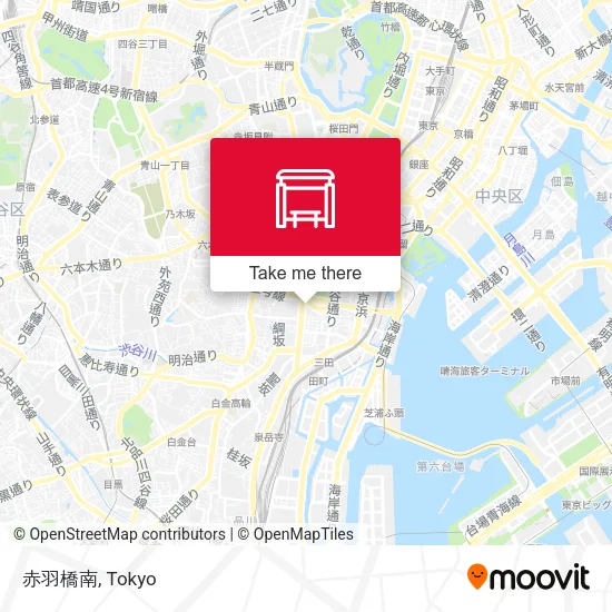 Akabane Bridge South map