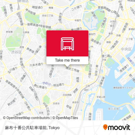 麻布十番公共駐車場前 map