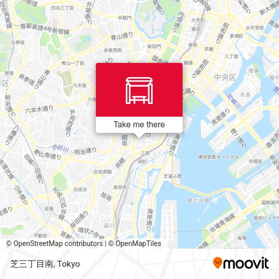 Shiba 3-Chome South map