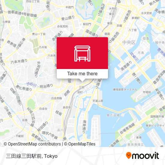 三田線三田駅前 map