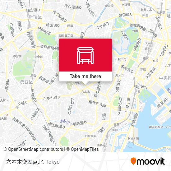 六本木交差点北 map