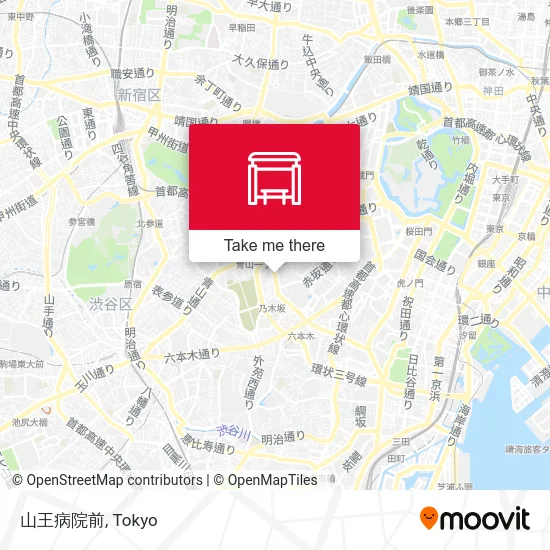 Sanno Hospital Front map