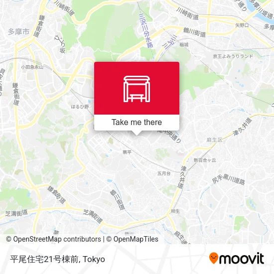 平尾住宅21号棟前 map