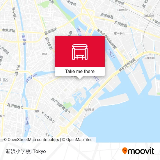 Shinhama Elementary School map